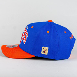 Šiltovka Mitchell & Ness New York Knicks Team Arch Snapback modrá/oranžová