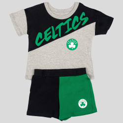 Outer Stuff Super Star Short Set Boston Celtics Grey