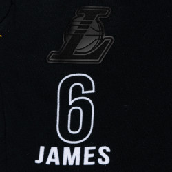 OUTER STUFF OFF COURT FLEECE KNIT JOGGER P LOS ANGELES LAKERS - LEBRON JAMES BLACK/WHITE