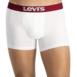 Levis Men Solid Basic Boxer (2-Pack) White / White