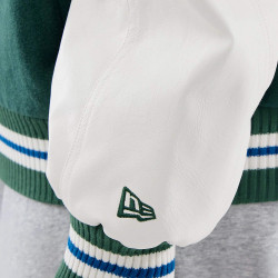 Bunda NEW ERA LA Dodgers MLB Varsity Dark Green Jacket tmavozelená