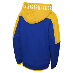 OUTER STUFF NBA POST UP CLRBLK FULL ZIP HOOD GOLDEN STATE WARRIORS CURRY STEPHEN BLUE