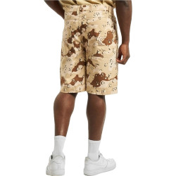 Karl Kani KK Small Signature Washed Camo Shorts sand