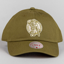 Šiltovka Mitchell & Ness NBA Fashion Basic Strapback Boston Celtics olivová