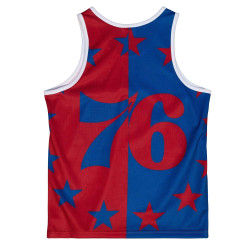Mitchell & Ness NBA Sublimated Player Tank Allen Iverson Philadelphia 76Ers Royal/Red