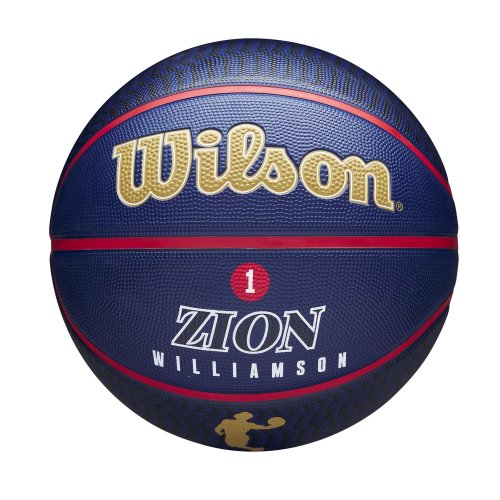 WILSON NBA PLAYER ICON OUTDOOR BSKT ZION Navy (sz. 7)