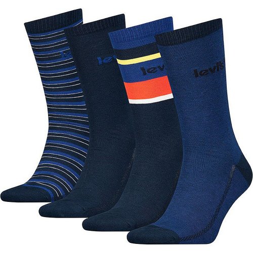 Levis Giftbox Reg Cut Stripe 4P Blue Combo