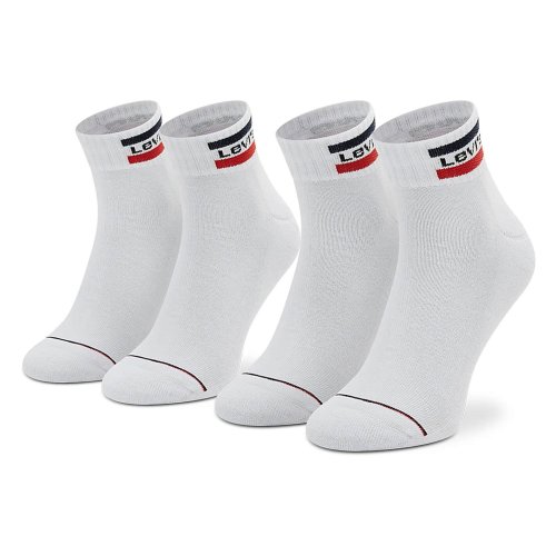 Levis Mid Cut Sprtwr Logo 2P White / White