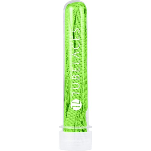 Tubelaces White Flat neongreen 120cm