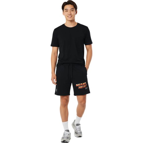 Pánske teplákové šortky Hollister x NBA Miami Heat Spell-Out čierne