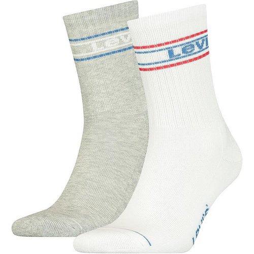 Levis Unisex Pique Logo Regular Cut (2-Pack) White / Blue / Red