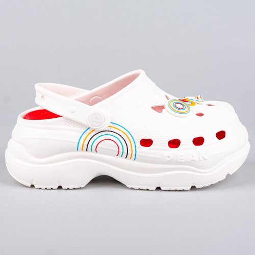 Dámske sandále PEAK Taichi Clogs Jolly Paris Olympic WHITE/RED