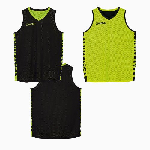 Spalding Essential Reversible Shirt Black/Neon Yellow