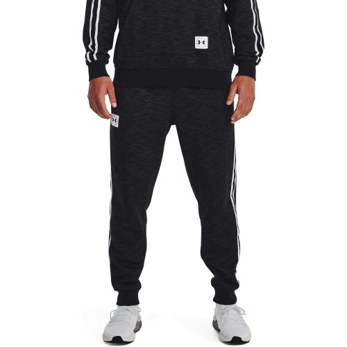 Under Armour Men's UA Essential Fleece Heritage Joggers Black