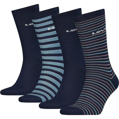 Levis Giftbox Reg Cut Stripe Blue 4P Blue Combo
