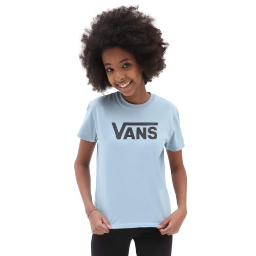 Vans Girls Flying V Crew T-Shirt (8-14 Years) Flying V Ashley Blue