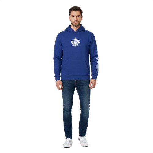 Pánska mikina s kapucňou Hollister x NHL Toronto Maple Leafs Team Logo modrá