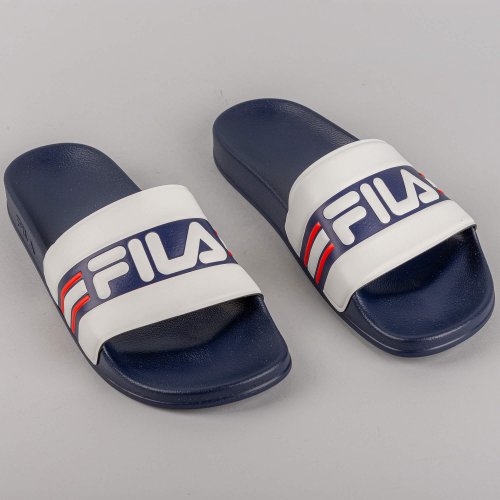 FILA Slipper OCEANO White-Fila Navy-Fila Red