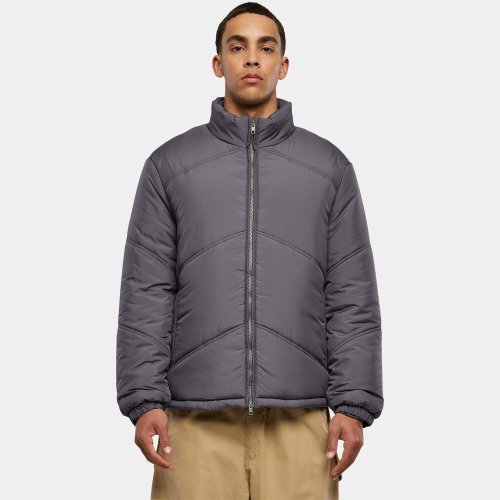 Pánska prešívaná bunda Urban Classics Arrow Puffer Jacket sivá