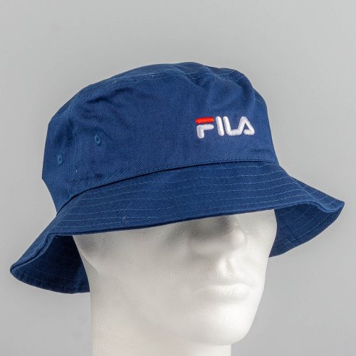 Fila BRUSQUE Bucket hat with linear logo Medieval Blue