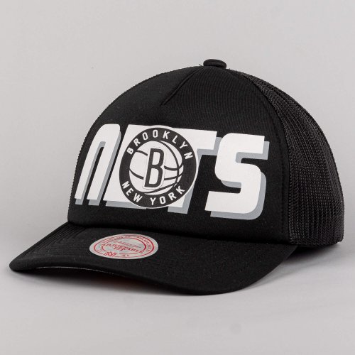 Mitchell & Ness NBA Billboard Trucker Snapback Brooklyn Nets Black
