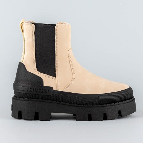 Buffalo Raven Chelsea Cream/Black