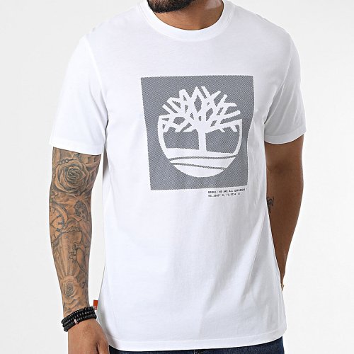 Timberland SS Graphic Tee White