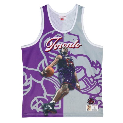 Mitchell & Ness NBA Sublimated Player Tank Vince Carter Toronto Raptors Purple/Grey