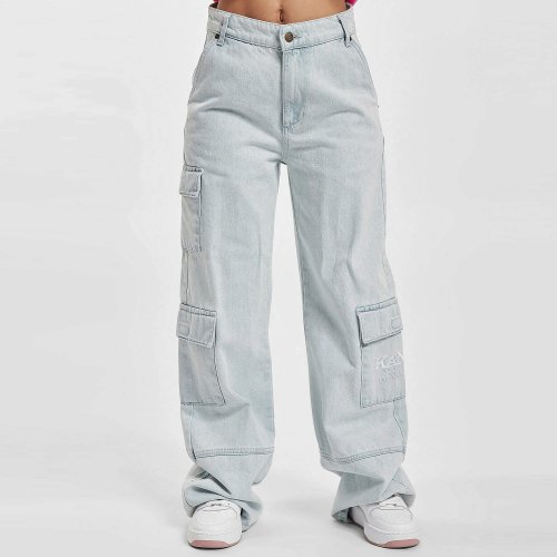 Karl Kani KK Serif Cargo Pocket Denim bleached blue