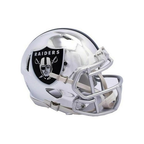 Miac Riddell Chrome Mini Helmet Las Vegas Raiders