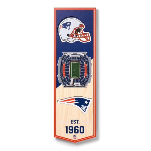Youthefan NFL 3D Stadium Banner New England Patriots (15x48 cm)