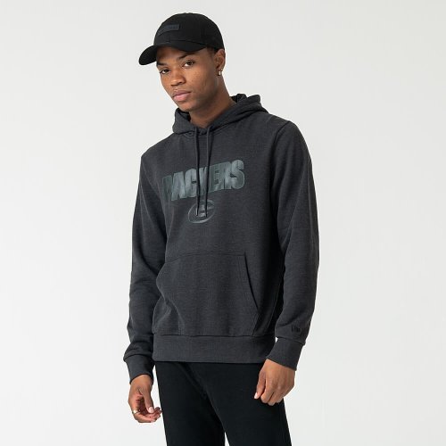 New Era Mikina Nfl Pull Over Hoody Green Bay Packers Graphite