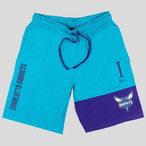 OUTER STUFF NBA PURE SHOOTER SHORT CHARLOTTE HORNETS BALL LAMELO TEAL/PURPLE