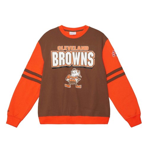 Mitchell & Ness NFL All Over Crew 2.0 CLEVELAND BROWNS Brown