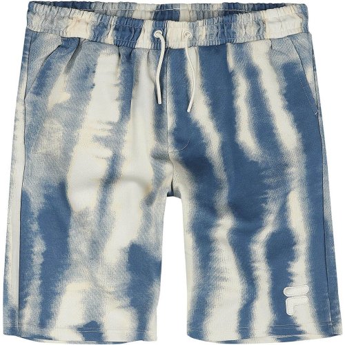 Fila CASARES AOP baggy shorts Antique White Water Abstract AOP