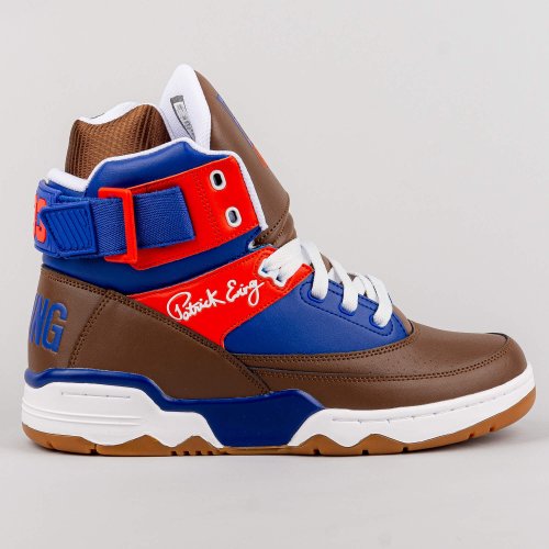 Ewing Athletics 33 HI WINTER x Snickers white/brown/royal/red
