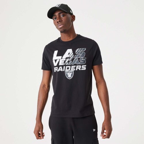 NEW ERA Las Vegas Raiders NFL Gradient Wordmark Black T-Shirt Black