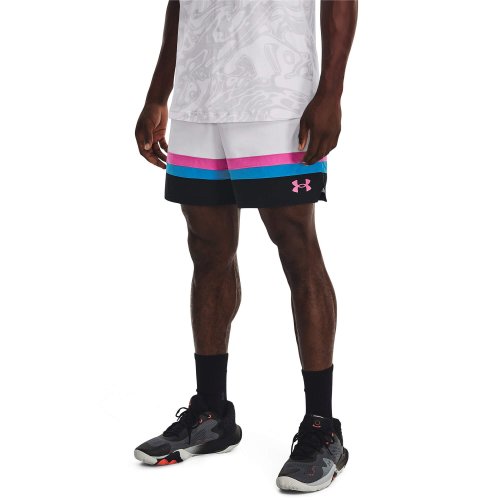 Under Armour Men's UA Baseline Woven Shorts II White