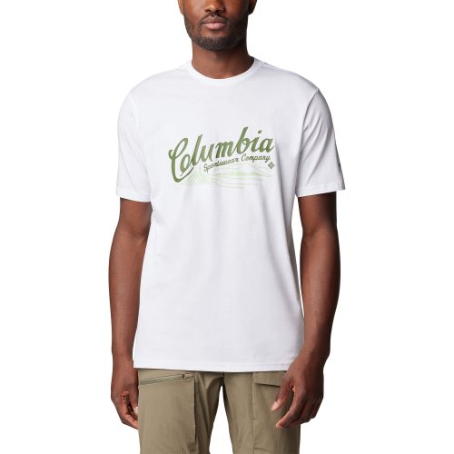 Columbia Rockaway River™ Graphic SS Tee - White/Scripted Scene