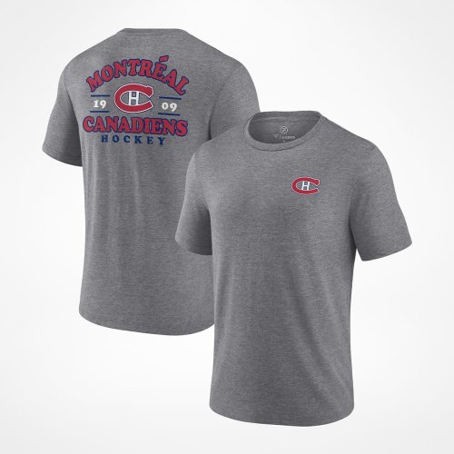 Fanatics NHL SS Triblend Tee Montreal Canadiens Athletic Gray Heather