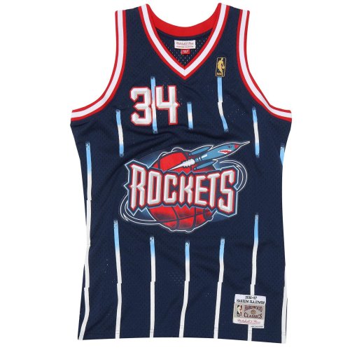 Mitchell & Ness Houston Rockets 1996 - 97 Hakeem Olajuwon Nr.34 Road Navy