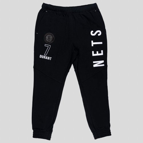OUTER STUFF OFF COURT FLEECE KNIT JOGGER P BROOKLYN NETS - KEVIN DURANT BLACK/WHITE