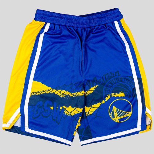 OUTER STUFF NBA FADE AWAY BALLER SHORT GOLDEN STATE WARRIORS Blue