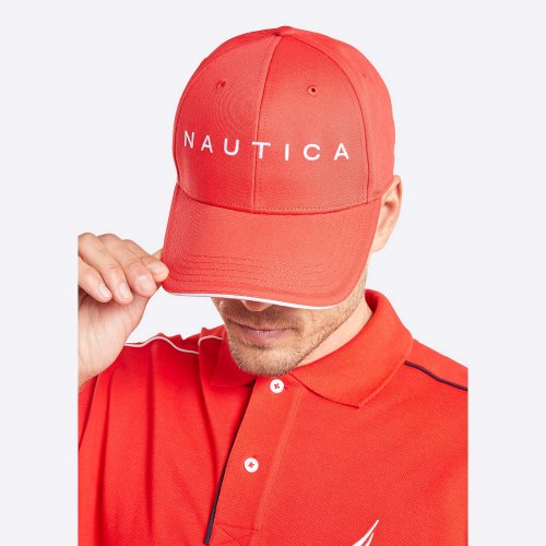 Nautica Robson Snapback Cap True Red