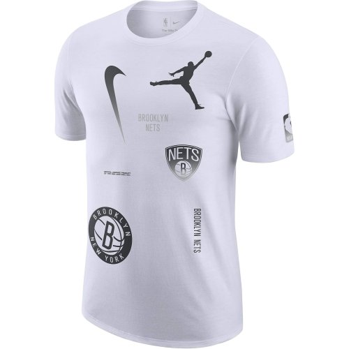 Nike Jordan Nk Courtside Statement Max 90 Ss - 8-20Y - Brooklyn Nets White