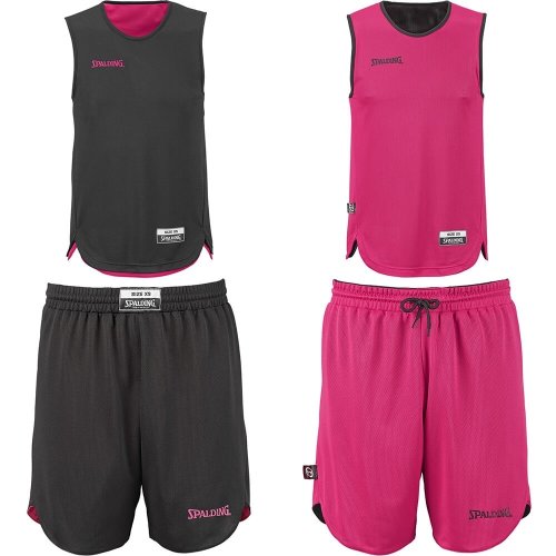 Spalding Doubleface Kids Set - black/pink