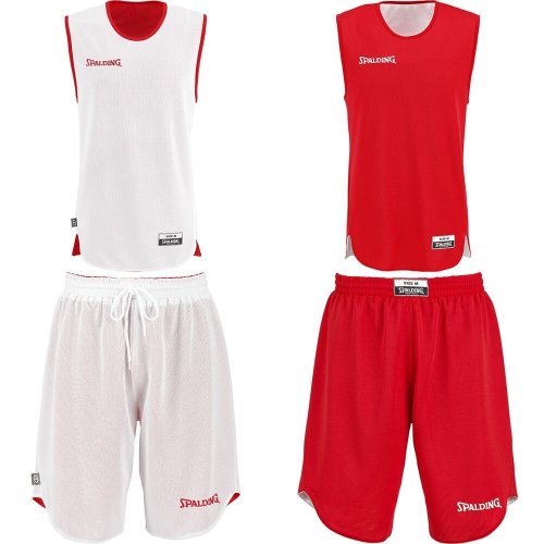 Spalding Doubleface Kids Set - bielo/červený