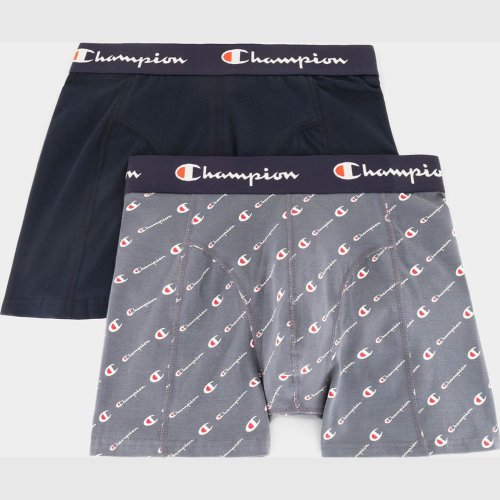 Champion 2 pk boxer Grey/Navy
