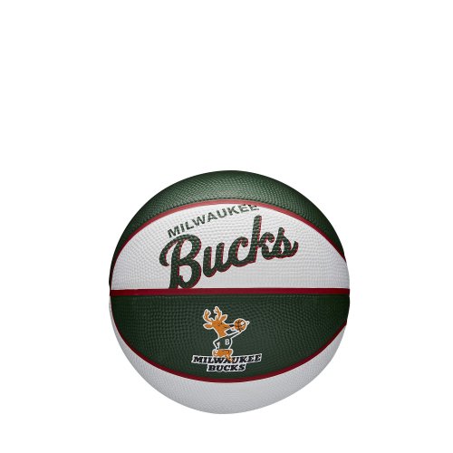 Wilson NBA Team Retro Mini Basketball Milwaukee Bucks (sz. 3)