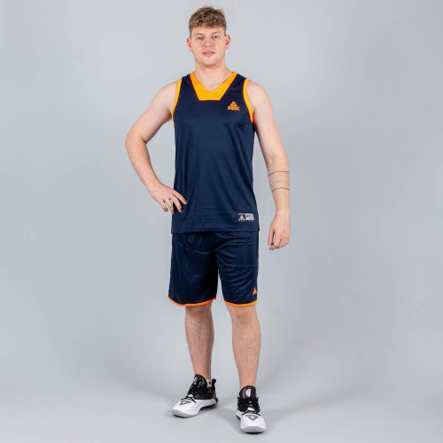 Basketbalová súprava (dres + trenírky) Peak Basketball Sets Match 2 tmavomodrá